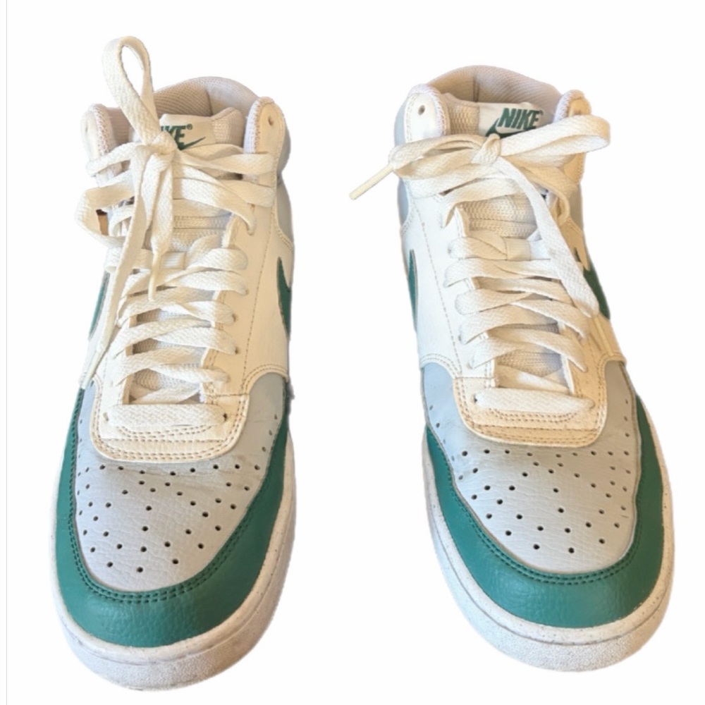 Men's Nike Size 8.5 Court Vision Mid Next Nature Summit White / Bicoastal